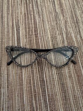Rhinestone Cat Eye Reading Glasses - +2.00 NWOT